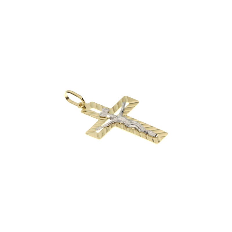 Croce diamantata CNF con Cristo bianco stampato - immagine 3