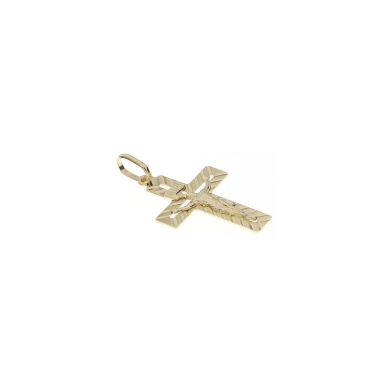 Croce diamantata CNF con Cristo giallo stampato - immagine 3