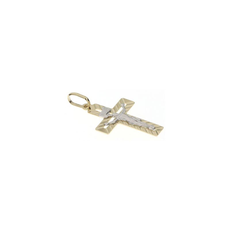 Croce diamantata CNF con Cristo bianco stampato - immagine 3