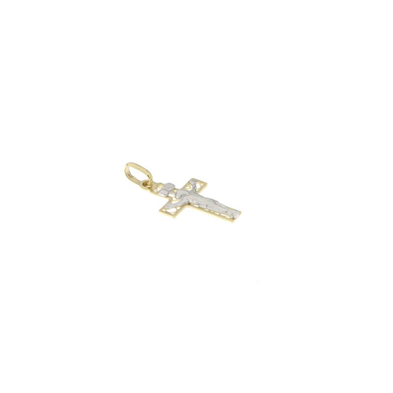 Croce lucida CNF con Cristo bianco stampato - immagine 3