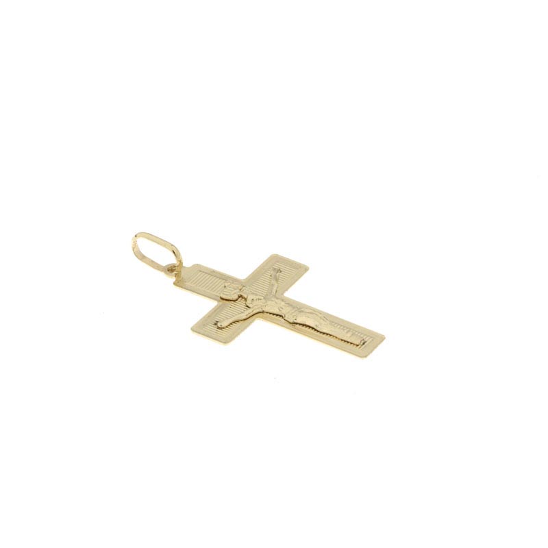 Croce diamantata CNF con Cristo giallo stampato - immagine 3