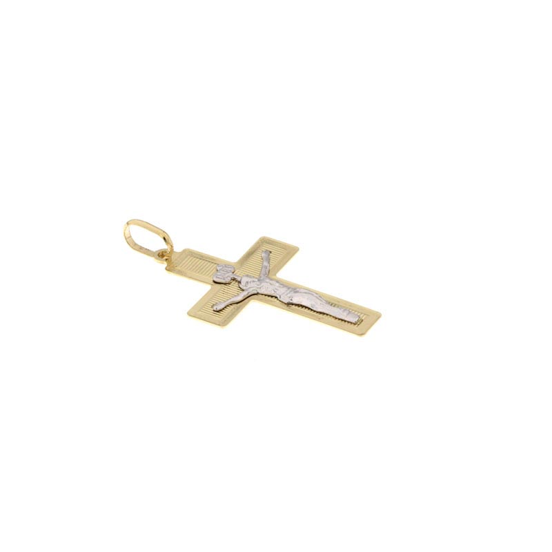 Croce diamantata CNF con Cristo bianco stampato - immagine 3