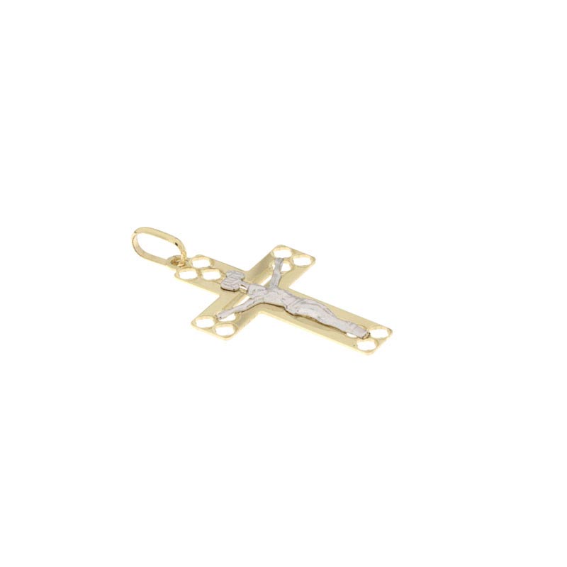 Croce lucida CNF con Cristo bianco stampato - immagine 3