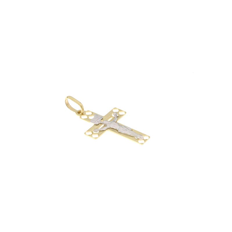 Croce lucida CNF con Cristo bianco stampato - immagine 3