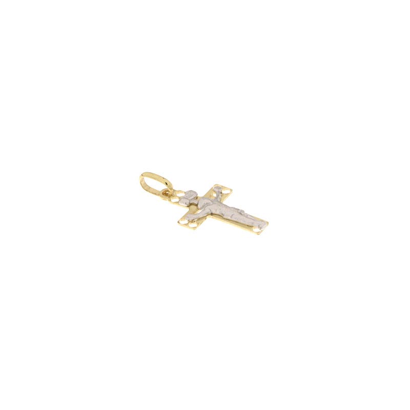 Croce lucida CNF con Cristo bianco stampato - immagine 3
