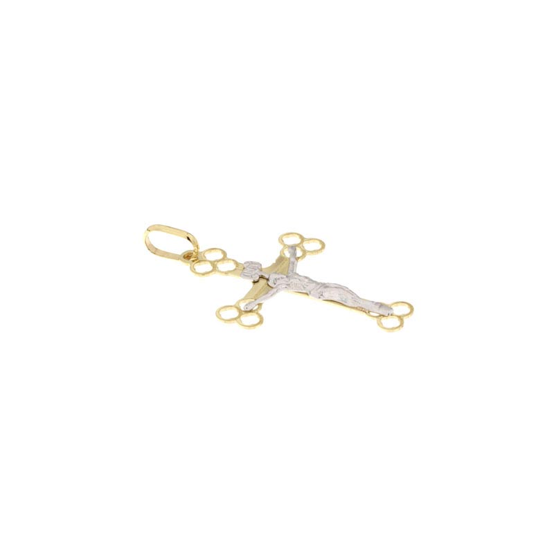 Croce lucida CNF con Cristo bianco stampato - immagine 3