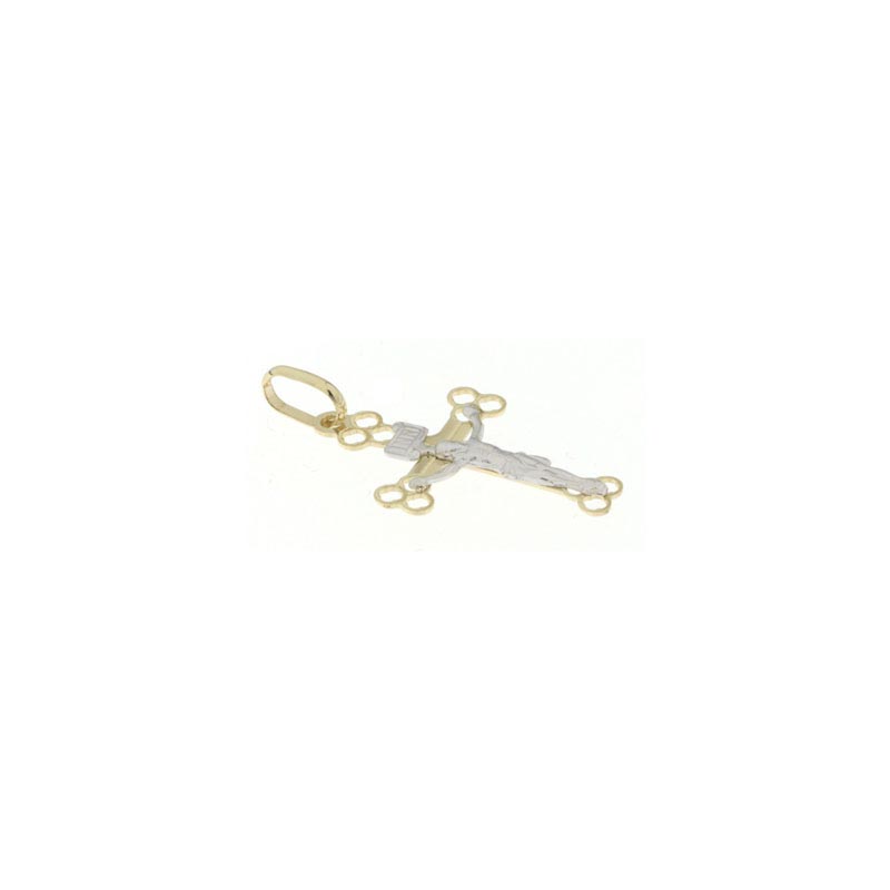 Croce lucida CNF con Cristo bianco stampato - immagine 3